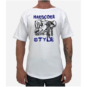 Camiseta Hardcore Branca Treino Masculina - BRANCO - G