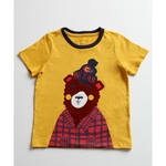 Camiseta Infantil Estampa Urso Manga Curta MR