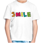 Camiseta Infantil Masculina Manga Curta Smile