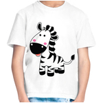 Camiseta Infantil Masculina Manga Curta Zebrinha