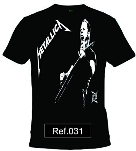 Camiseta James Metallica (preta, G Baby Look)
