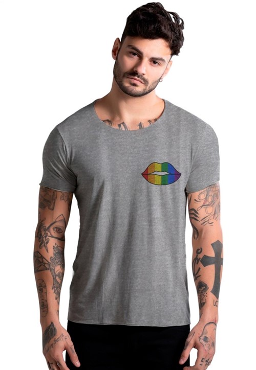 Camiseta Joss LGBT Boca Logo Mescla