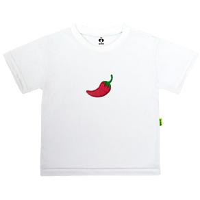 Camiseta Kids Manga Curta Pimenta - 1 - Branco