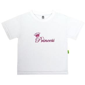 Camiseta Kids Manga Curta Princess - 10 - Branco