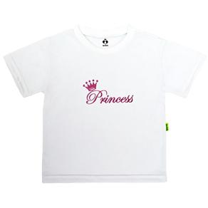 Camiseta Kids Manga Curta Princess - 12 - Branco