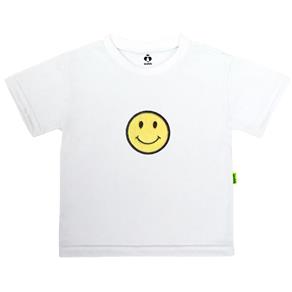 Camiseta Kids Manga Curta Smile - 1 - Branco
