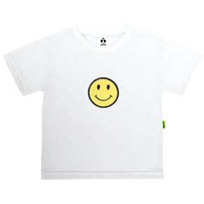 Camiseta Kids Manga Curta Smile - 10 - Branco