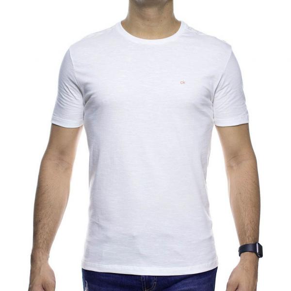 Camiseta Malha Calvin Klein Branca Basica
