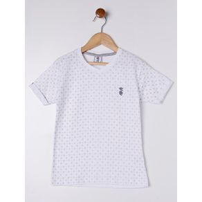 Camiseta Manga Curta Infantil para Menino - Branco 4