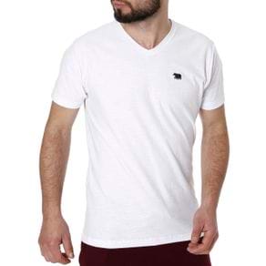 Camiseta Manga Curta Masculina Branco G