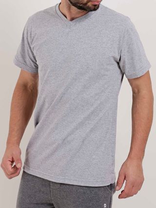 Camiseta Manga Curta Masculina Cinza