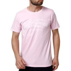 Camiseta Manga Curta Masculina Rosa G
