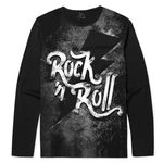 Camiseta Manga Longa Rock'n Roll