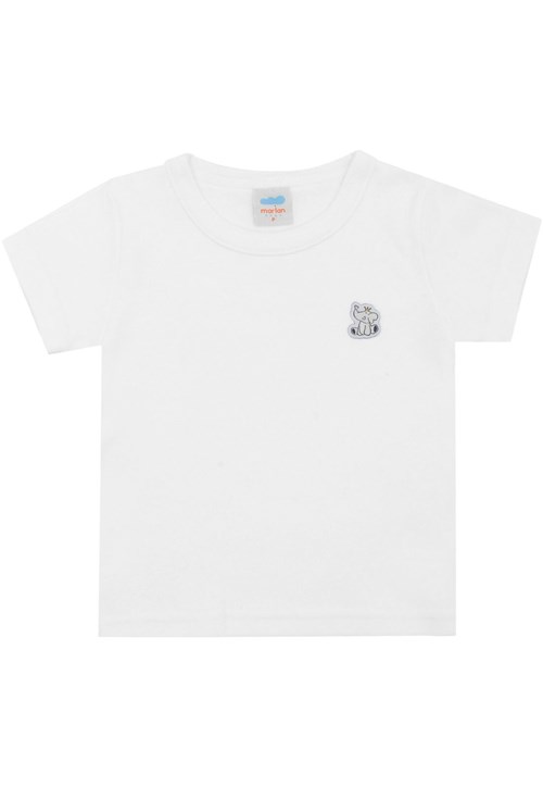 Camiseta Marlan Bebê Menino Branca
