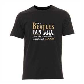 Camiseta Masculina Beatles Fan - PRETO - G