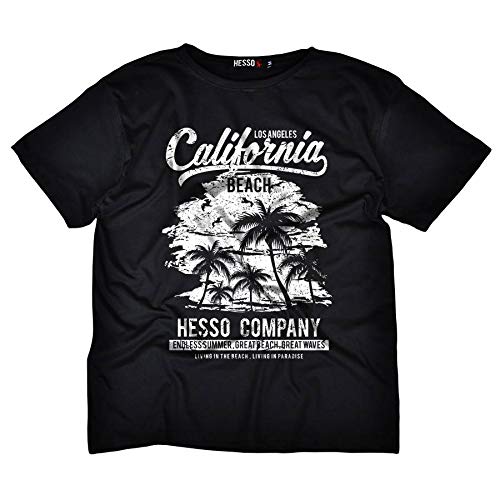 Camiseta Masculina California Beach (M, Preto)