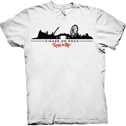 Camiseta Masculina Cidade do Rock Dimona Branca