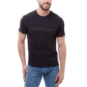 Camiseta Masculina CM61B01TC232 Calvin Klein - Tamanho G - Preto