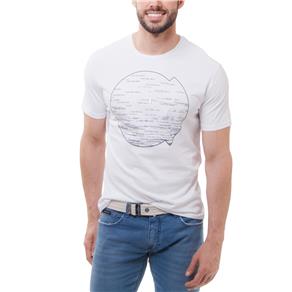 Camiseta Masculina CM61B01TC345 Calvin Klein - Tamanho G - Branco