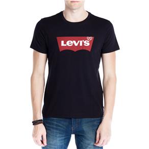 Camiseta Masculina Graphic Set-In Neck Logo Levi's - Tamanho GG - Preta