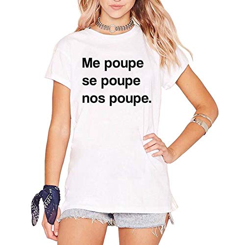 Camiseta me Poupe Feminino (G, Branco)