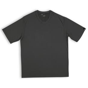 Camiseta Microfibra Manga Curta Listrada - G - Cinza Chumbo