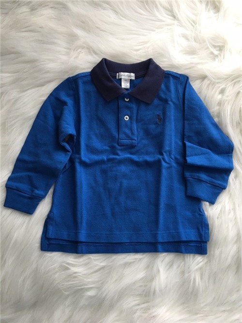 Camiseta Ml Azul Polo Ralph Lauren (18 Meses)