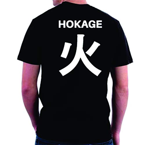 Camiseta Naruto Hokage (preta, G Baby Look)