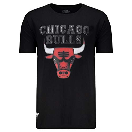 Camiseta NBA Chicago Bulls 3D Preta