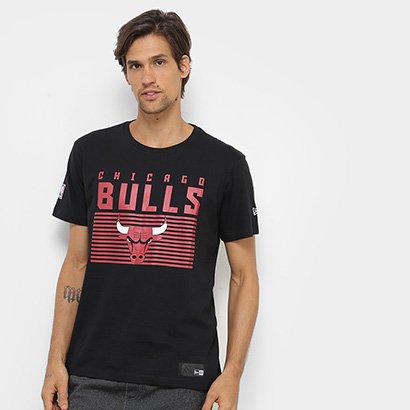 Camiseta NBA Chicago Bulls New Era Versatile Sport Lines Masculina
