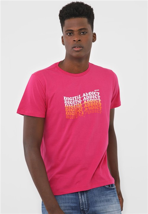 Camiseta 2ND Floor Digital Addict Rosa