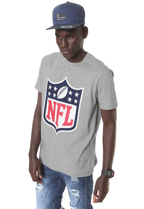 Camiseta New Era Logo NFL Cinza