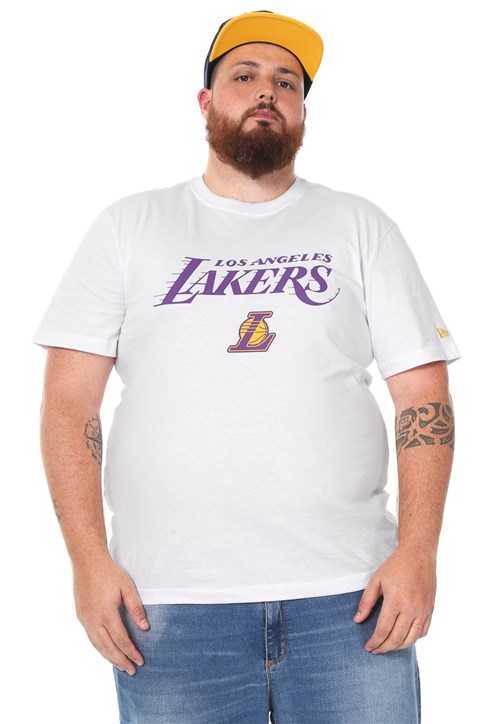 Camiseta New Era Los Angeles Lakers Branca