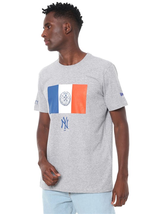 Camiseta New Era New York Yankees Cinza