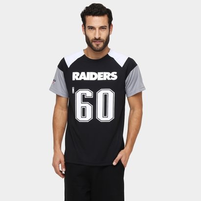 Camiseta New Era NFL Raglan Recorte Oakland Raiders