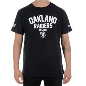 Camiseta New Era Oakland Raiders - PRETO - GG
