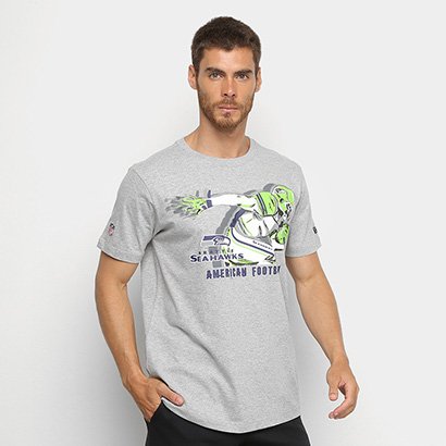 Camiseta New Era Seatle Seahawks Versatile Sport Player Masculina