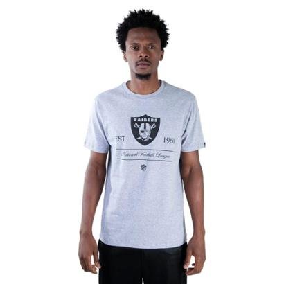 Camiseta Nfl Oakland Raiders Essentials Basic New Era Masculina