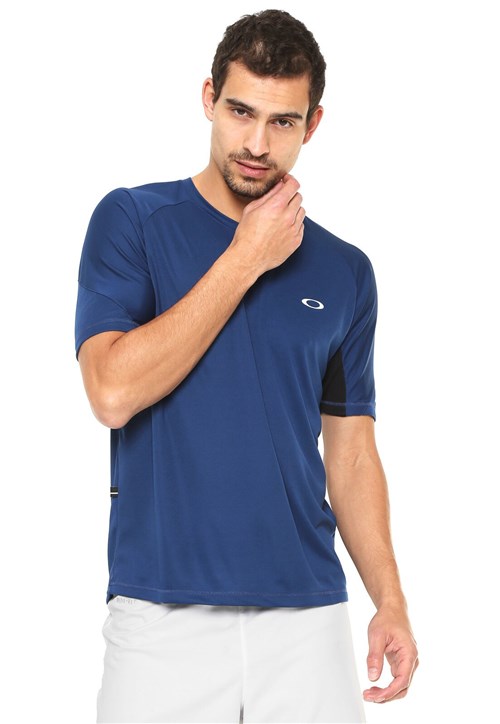 Camiseta Oakley Reta Logo Azul
