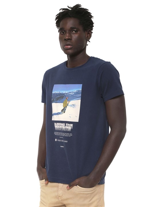 Camiseta Osklen Vintage Azul-Marinho