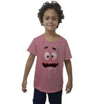 Camiseta Patrick Bob Esponja Infantil Rosa