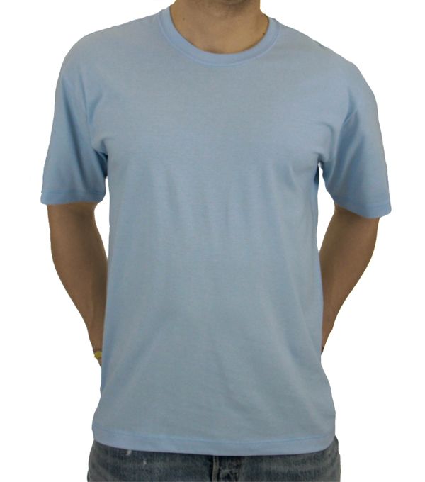 Camiseta Pau a Pique Básica Azul Celeste AZUL CELESTE - ST - G
