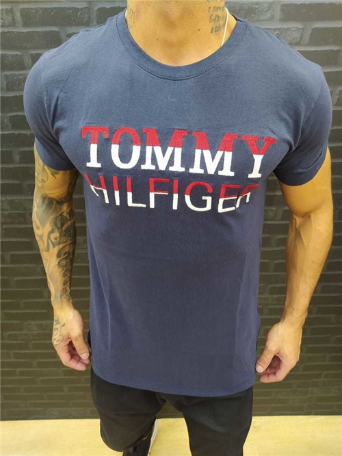 Camiseta Peruana Tommy Hilfiger Azul (P)