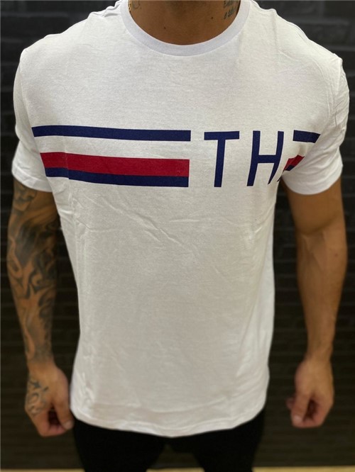 Camiseta Peruana Tommy Hilfiger Branca (P)
