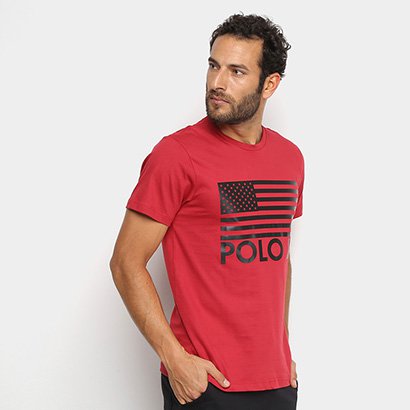 Camiseta Polo In Logo Masculina