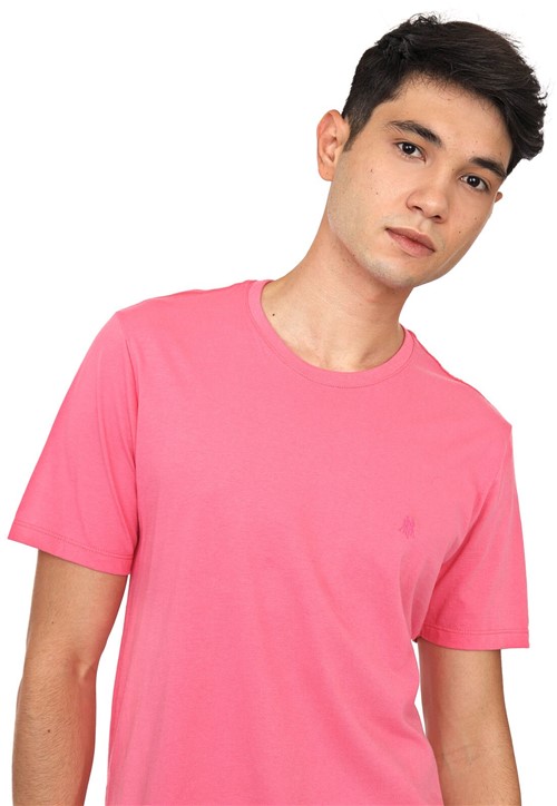 Camiseta Polo Wear Logo Rosa