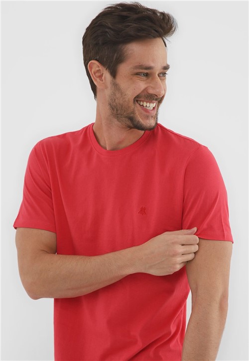 Camiseta Polo Wear Logo Vermelha - Vermelho - Masculino - AlgodÃ£o - Dafiti