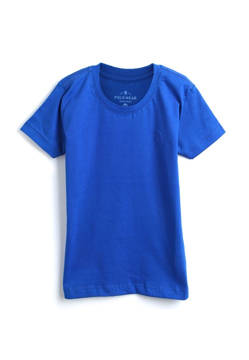 Camiseta Polo Wear Menino Lisa Azul