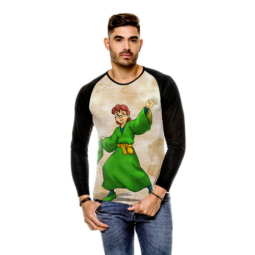 Tudo sobre 'Camiseta Raglan Caverna do Dragão Presto Manga Longa'