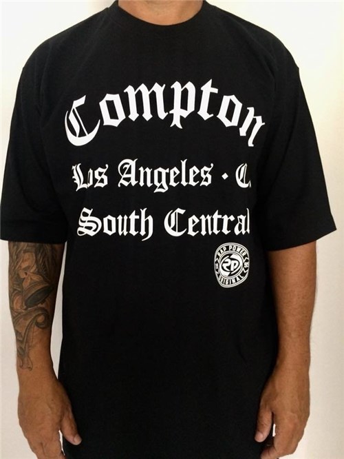 Camiseta Rap Power Compton 86 (Preto, M)